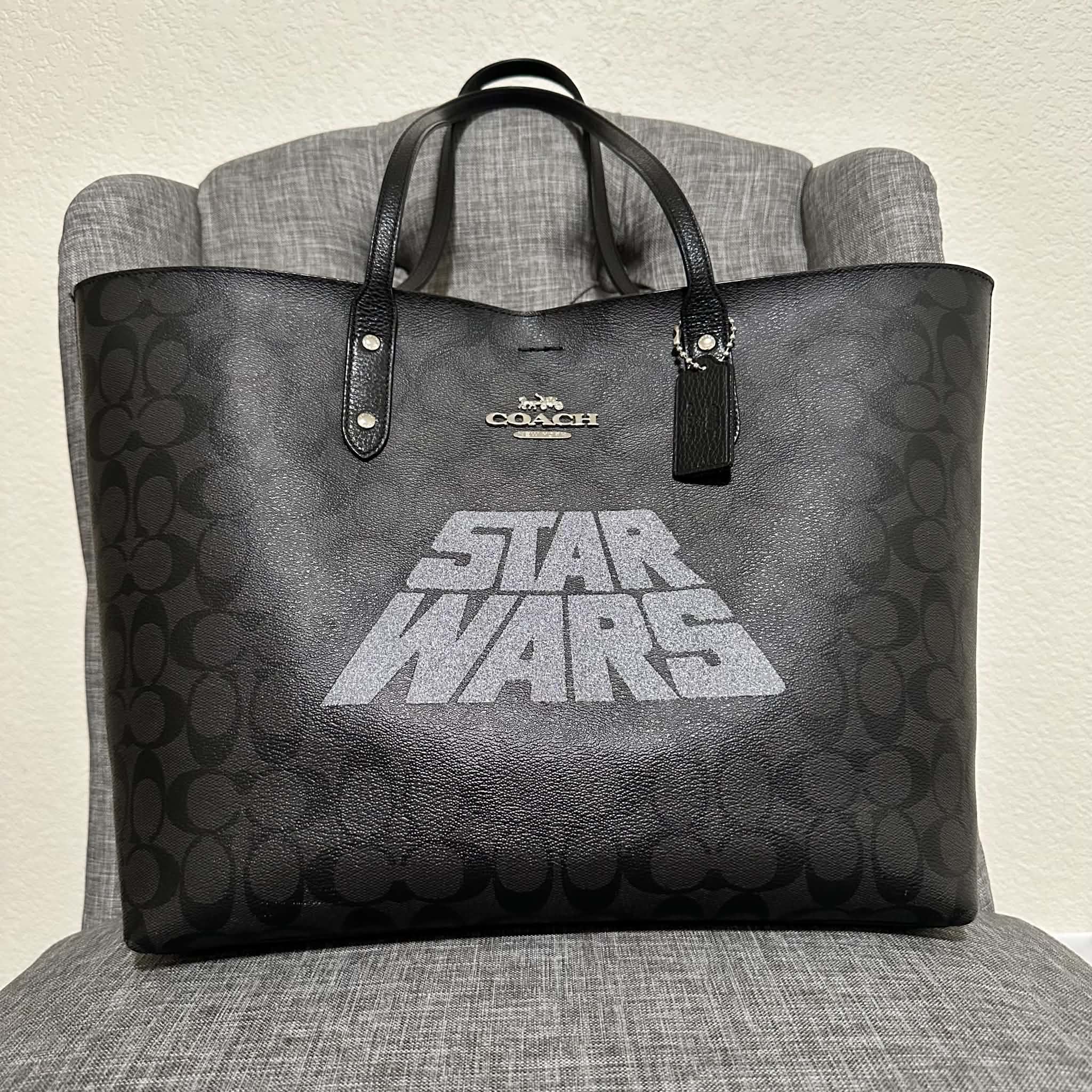 Star Wars Classic Black Tote Bag - Gently Used